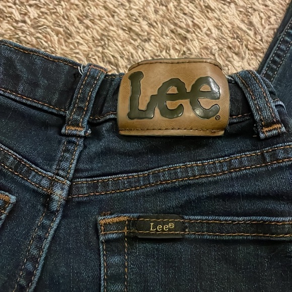 Dark Wash Lee Straight Leg Jeans- slim fit size 5 - Picture 5 of 5